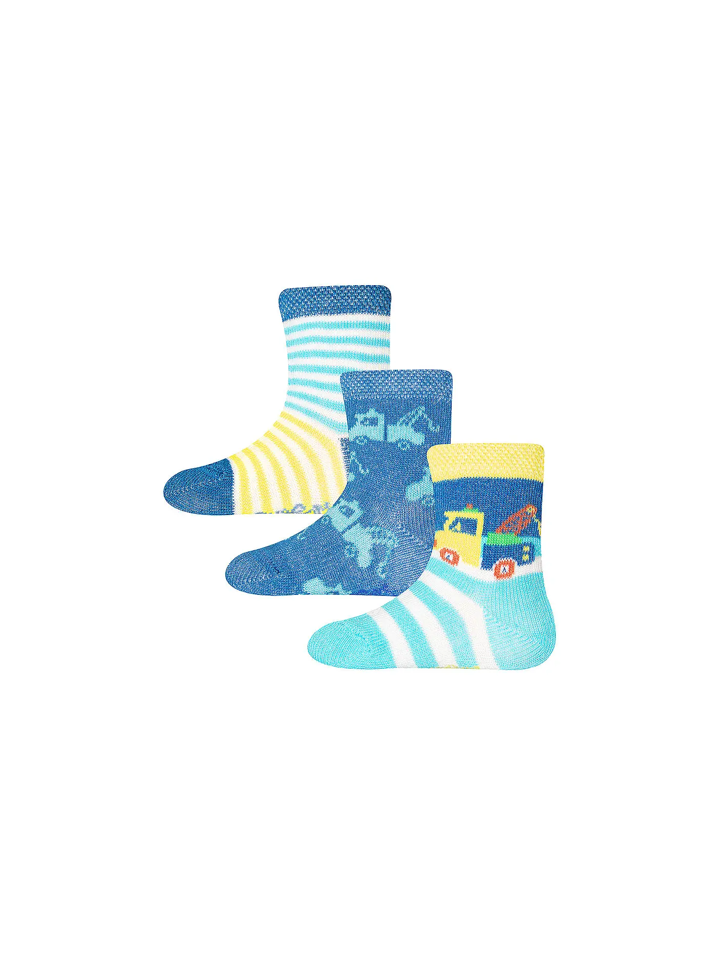 EWERS | Jungen Socken 3er Pkg marine gelb | 